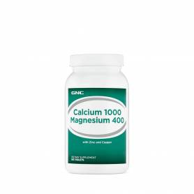 Calciu 1000 Magneziu 400 Cu Zinc & Cupru, 180 Capsule - GNC