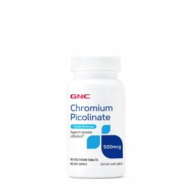 CHROMIUM PICOLINATE, 500 MCG, 90 TABLETE - GNC