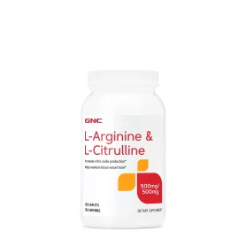L-ARGININE & L-CITRULINE 500MG 120 TABLETE - GNC