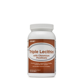 Lecitina Cu Crom Picolinat, 500mg, 100 Capsule - GNC