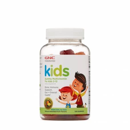 MULTIVITAMINE COPII 2-12ANI, AROMA FRUCTE, 120 JELEURI - GNC