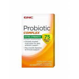 PROBIOTIC COMPLEX, 75 MILIARDE UFC, 20 CAPSULE - GNC