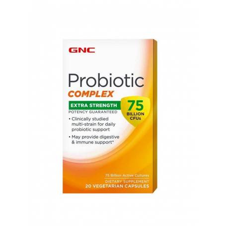 PROBIOTIC COMPLEX, 75 MILIARDE UFC, 20 CAPSULE - GNC