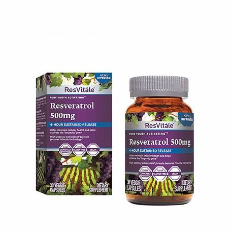 RESVITALE RESVERATROL, 500 MG, 30 CAPSULE - GNC