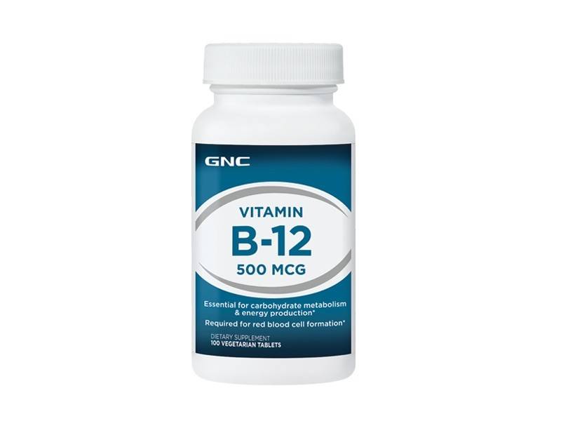 Vitamina b-12, 500 mcg, 100 tablete - gnc