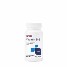 VITAMINA B-2, 100 MG, 100 TABLETE - GNC