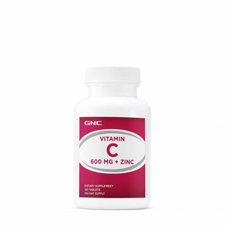 Vitamina C + Zinc, 100 Tablete - GNC