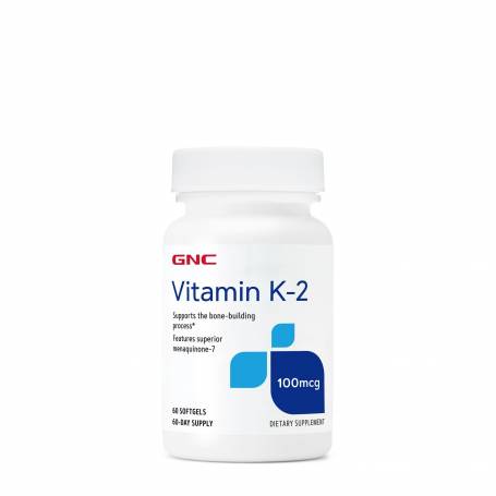 VITAMINA K-2, 100 MCG, 60 CAPSULE - GNC