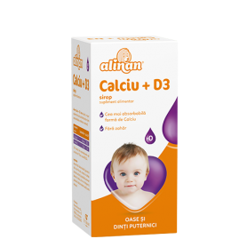 ALINAN CALCIU + D3, SIROP, 150 ML - FITERMAN PHARMA