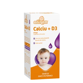 ALINAN CALCIU + D3, SIROP, 150 ML - FITERMAN PHARMA