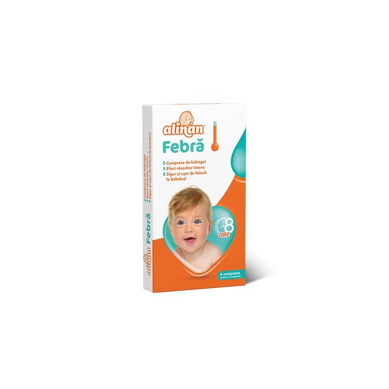 Alinan Febra Comprese De Hidrogel, 4 Buc - FITERMAN PHARMA