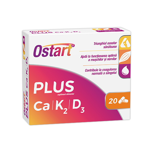 Ostart plus ca+k2+d3, 20 capsule - fiterman pharma