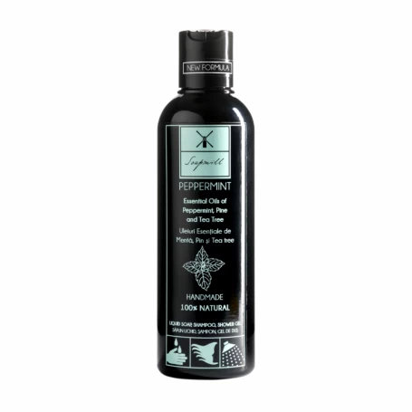 FORMULA 3 IN 1 SAPUN LICHID, GEL DE DUS, SAMPON, PEPPERMINT, 200 ML - SOAPMILL