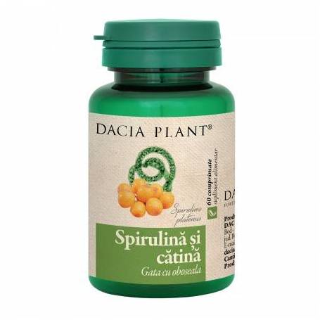 Spirulina si Catina 60cps - Dacia Plant