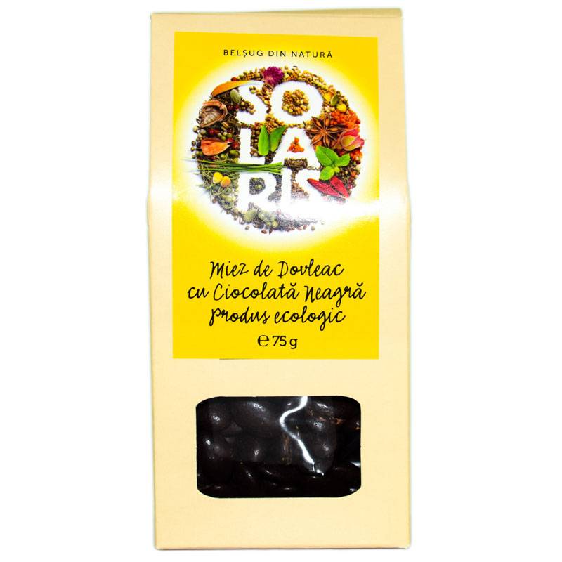 Miez dovleac cu ciocolata neagra, 75 gr, eco-bio - solaris
