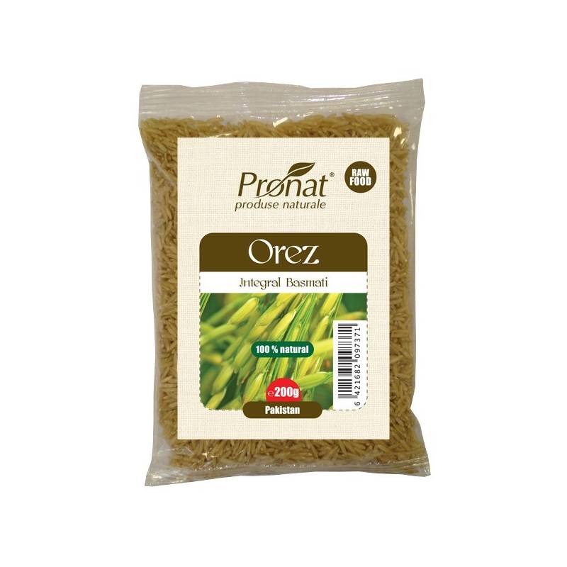 Orez basmati brun integral ECO-BIO 200g - PRONAT