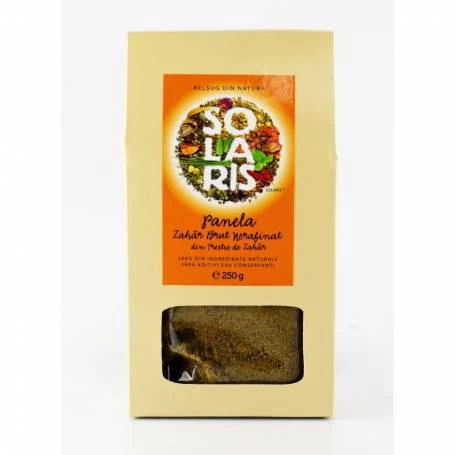ZAHAR PANELA BRUT NERAFINAT DIN TRESTIE DE ZAHAR, 250gr - SOLARIS