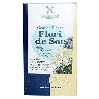 Ceai flori de soc eco-bio, 18dz - sonnentor