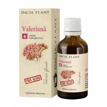 Tinctura de Valeriana fara alcool 50ml - Dacia Plant