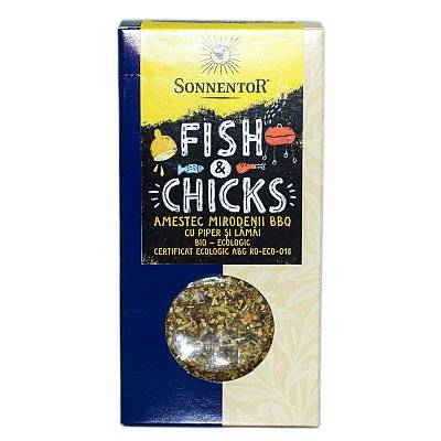 Condiment - amestec la bbq!-fish & chicks eco-bio, 55g - sonnentor