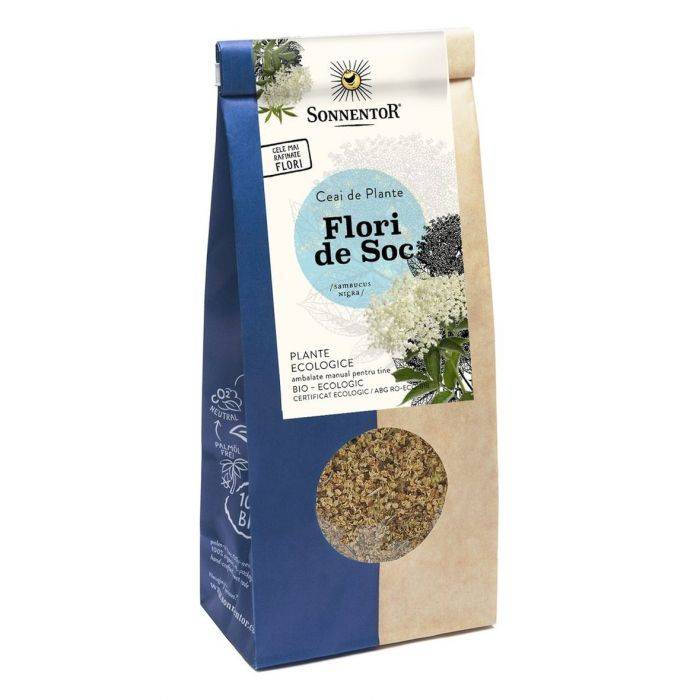 Ceai flori de soc eco-bio, 80g - sonnentor