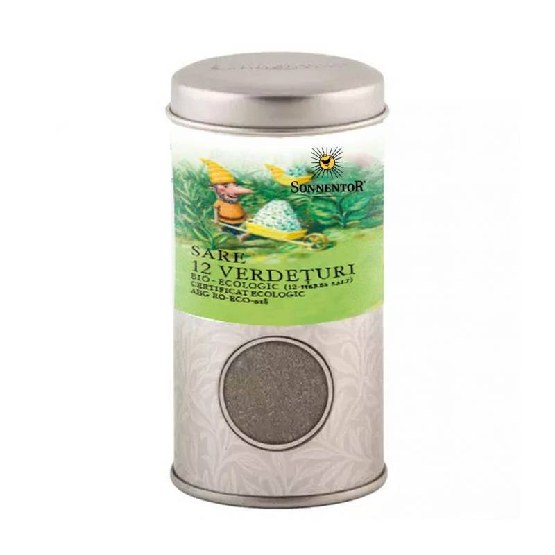 CONDIMENT, SARE 12 VERDETURI, ECO-BIO, 75g - SONNENTOR