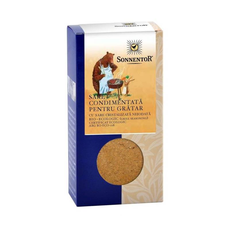 CONDIMENT, SARE CONDIMENTATA PENTRU GRATAR, ECO-BIO, 100g - SONNENTOR