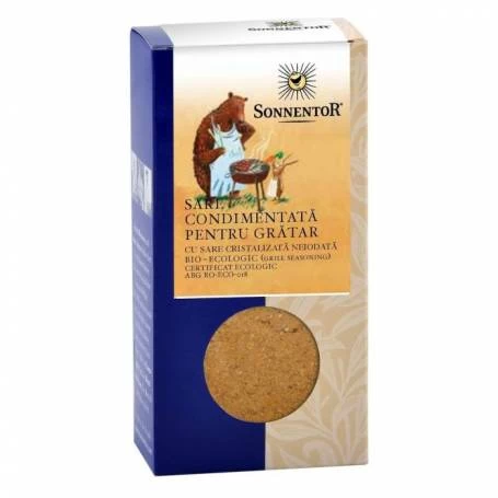 CONDIMENT, SARE CONDIMENTATA PENTRU GRATAR, ECO-BIO, 100g - SONNENTOR