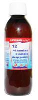 Sirop 12 vitamine + calciu, 250ml - favisan