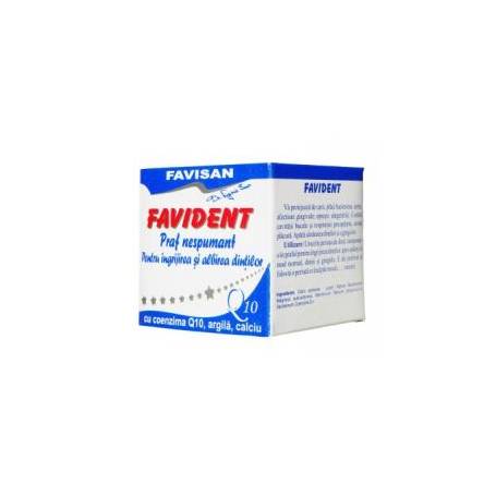 FAVIDENT Q10 PRAF NESPUMANT PENTRU INGRIJIREA SI ALBIREA DINTILOR, 50ml - Favisan