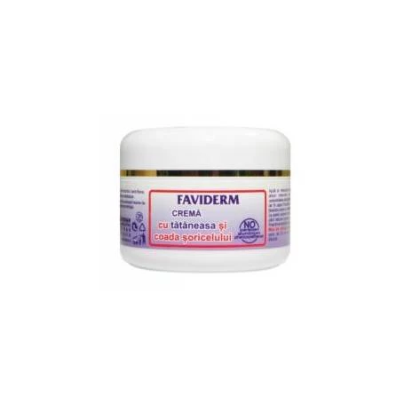 FAVIDERM CREMA CU TATANEASA SI COADA SORICELULUI, 50ml - Favisan