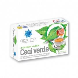 Ceai verde, 500mg, 30cpr - Helcor