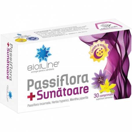 PASSIFLORA SI SUNATOARE, 30cpr - Helcor