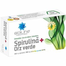 SPIRULINA SI ORZ VERDE, 30cps - Helcor