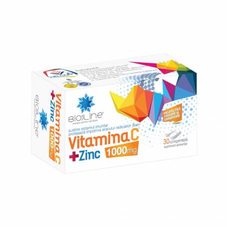 VITAMINA C, 1000MG SI ZINC, 30cpr - Helcor