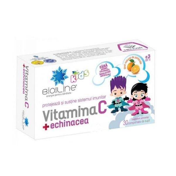 Vitamina C Si Echinacea Pentru Copii, 30cps - Helcor