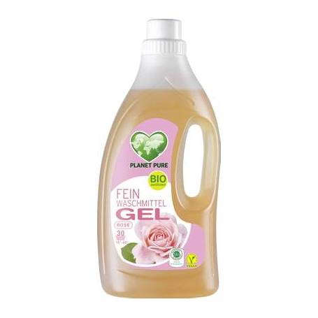 Detergent Gel pentru lana si matase - trandafir salbatic, eco-bio, 1.5L - Planet Pure