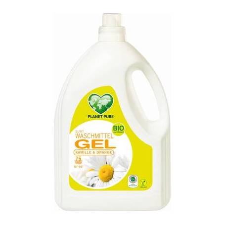 Detergent Gel de rufe colorate -musetel si portocale, eco-bio, 3L - Planet Pure