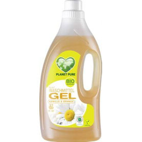 Detergent GEL de rufe colorate -musetel si portocale, eco-bio, 1.5L - Planet Pure