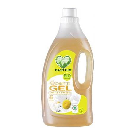 Detergent GEL de rufe colorate -musetel si portocale, eco-bio, 1.5L - Planet Pure