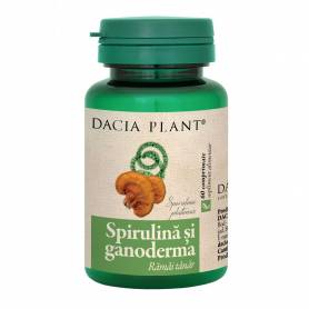 Spirulină și Ganoderma, 60cpr, Cadou - Dacia Plant