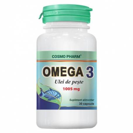 Omega 3 Ulei de Peste, 1005mg, 30cps - Cosmo Pharm