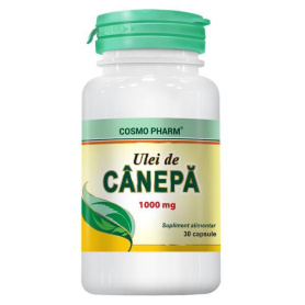 Ulei de Canepa, 1000mg, 30cps - Cosmo Pharm