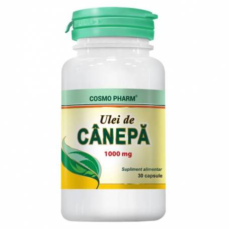 Ulei de Canepa, 1000mg, 30cps - Cosmo Pharm