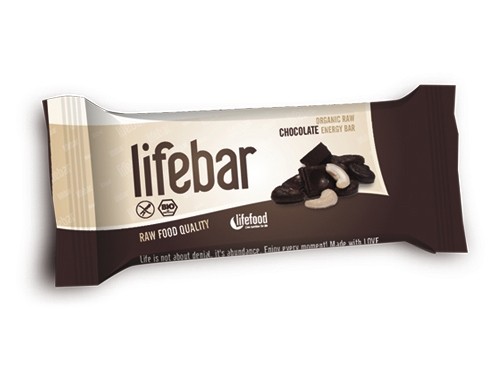 Baton cu ciocolata raw-eco-bio 47g - lifebar - lifefood