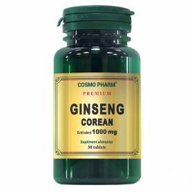 Ginseng Corean, 1000mg, 30 tablete- Cosmo Pharm