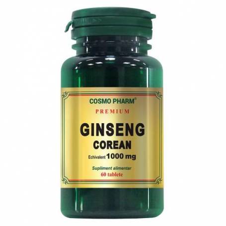 Ginseng Corean, 1000mg, 60 tablete  Cosmo Pharm