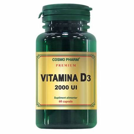 Vitamina D3, 2000 UI, 60 capsule - Cosmo Pharm
