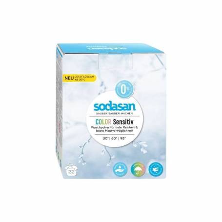 Detergent praf confort-sensitiv, eco-bio, 1010g - Sodasan