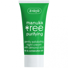 Crema de  noapte exfoliere delicata, Manuka Tree, 50ml, - Ziaja